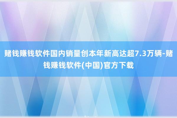 赌钱赚钱软件国内销量创本年新高达超7.3万辆-赌钱赚钱软件(中国)官方下载