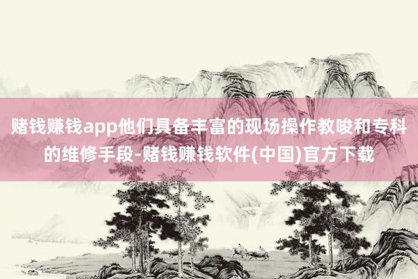 赌钱赚钱app他们具备丰富的现场操作教唆和专科的维修手段-赌钱赚钱软件(中国)官方下载
